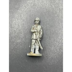 Kinder Surprise Miniature Soldier Holding Rifle Metal Stamped 11B 39.4MM